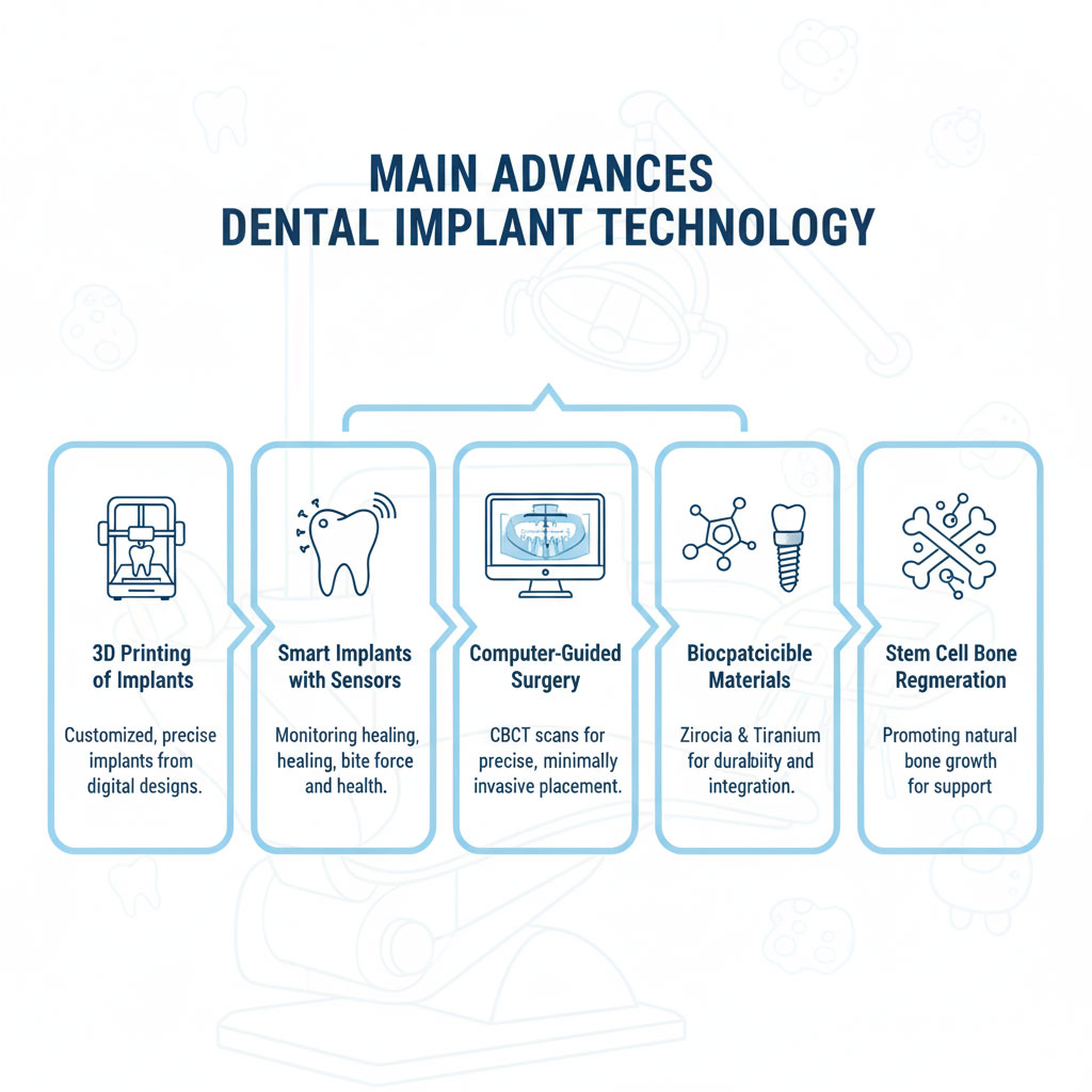 most important and newest dental implant technologies مهم ترین تکنولوژی‌های ایمپلنت دندان