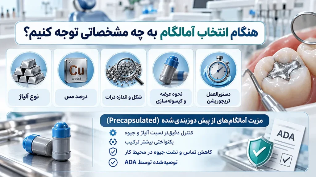 هنگام انتخاب آمالگام به چه مشخصاتی توجه کنیم؟
